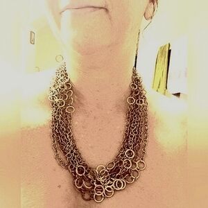 Vintage faux gold necklace
